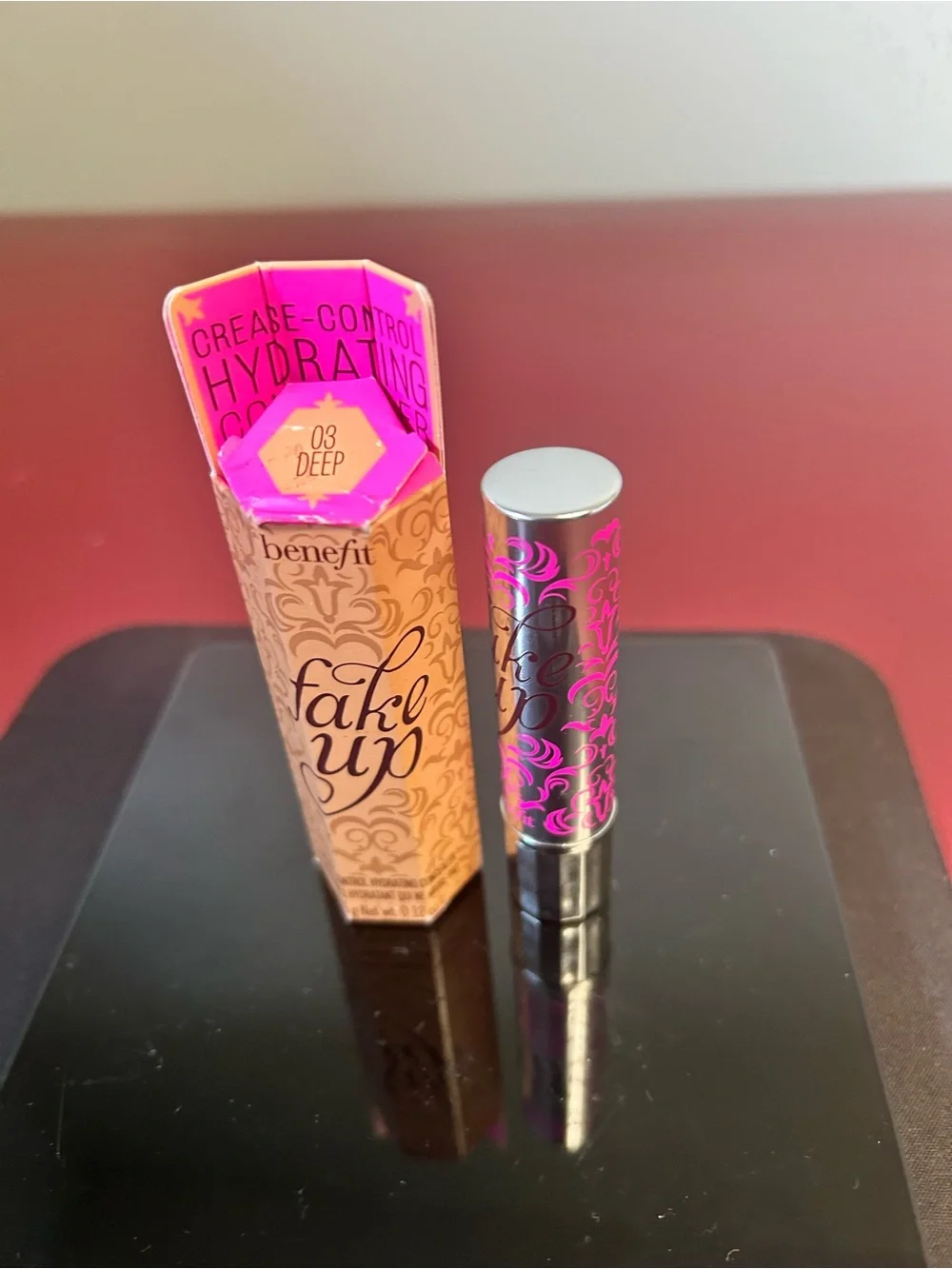 BENEFIT Fake Up Crease Control Hydrating Concealer 03 Deep NIB